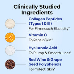 HUM Collagen Love Skin label front shows clean label and non-GMO quality.