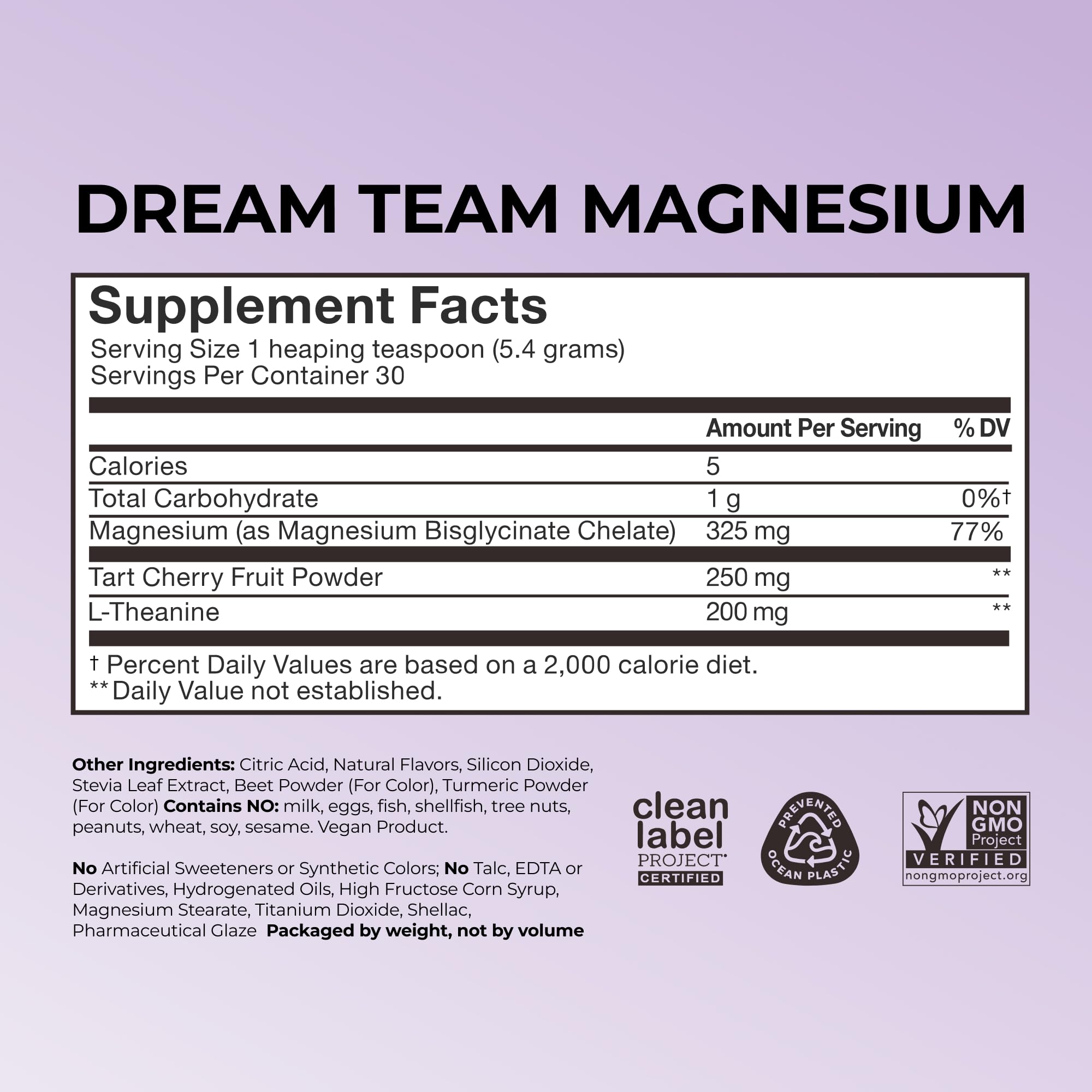 Cherry lemon flavored HUM Dream Team drink ready to unwind before bed