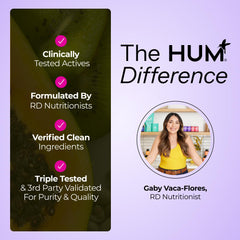 HUM Fan Club 30-day supply capsule highlights practical daily ritual for busy lifestyles.