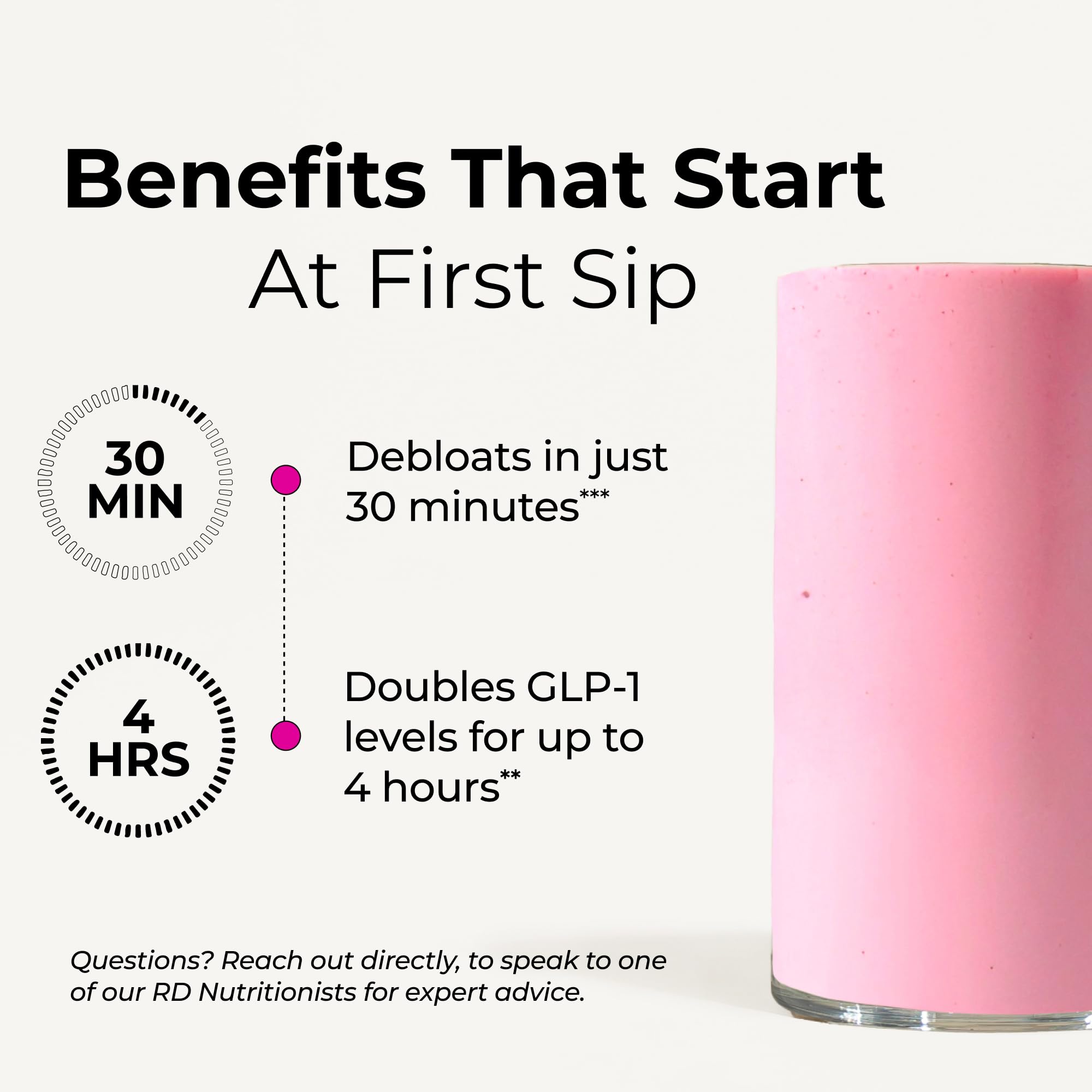 HUM Flatter Me measuring spoon ready for daily dose