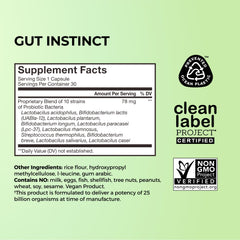 HUM Gut Instinct vegan formula with clean-label ingredients for purity.