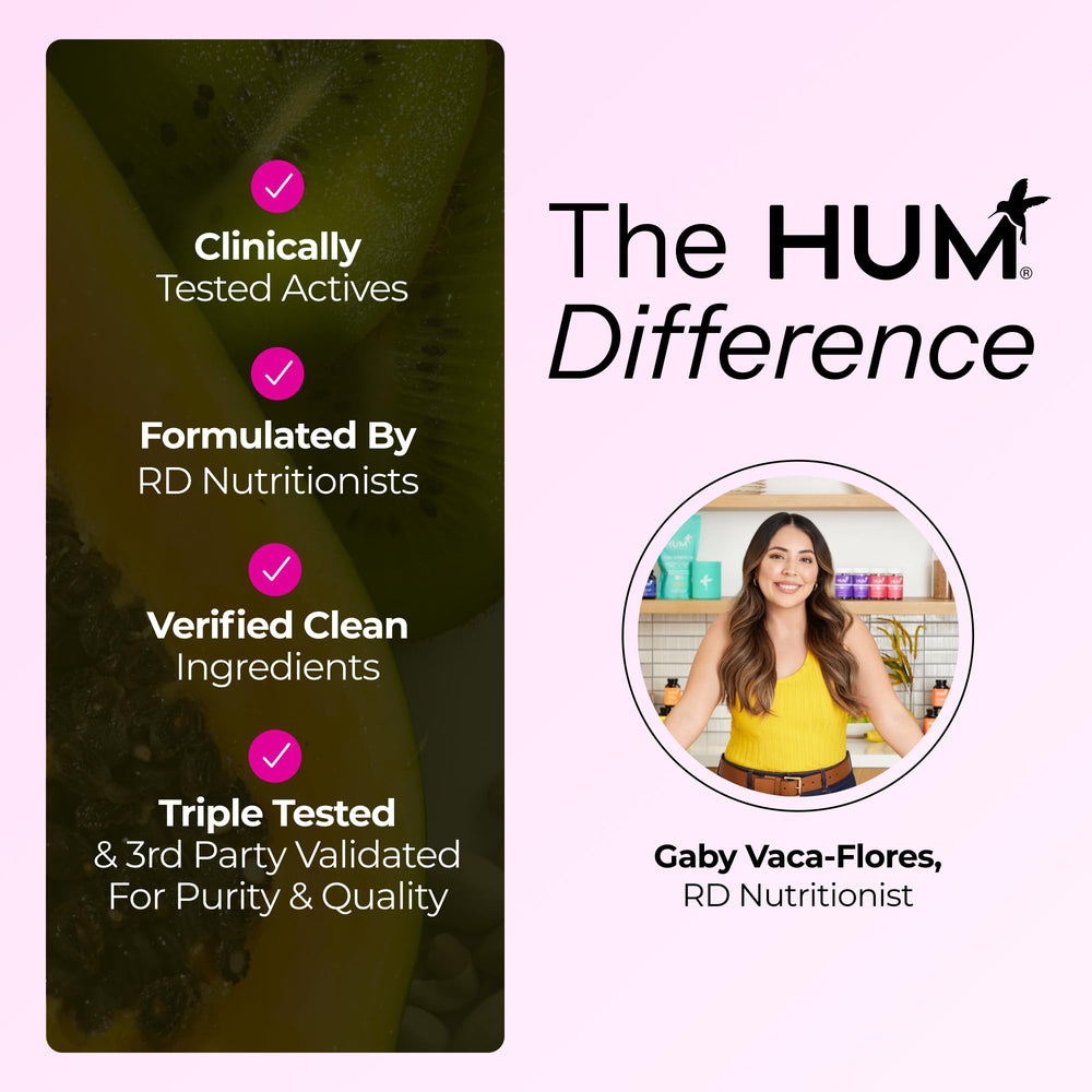 Hum Hair Strong daily routine with gummies for consistent hair support.