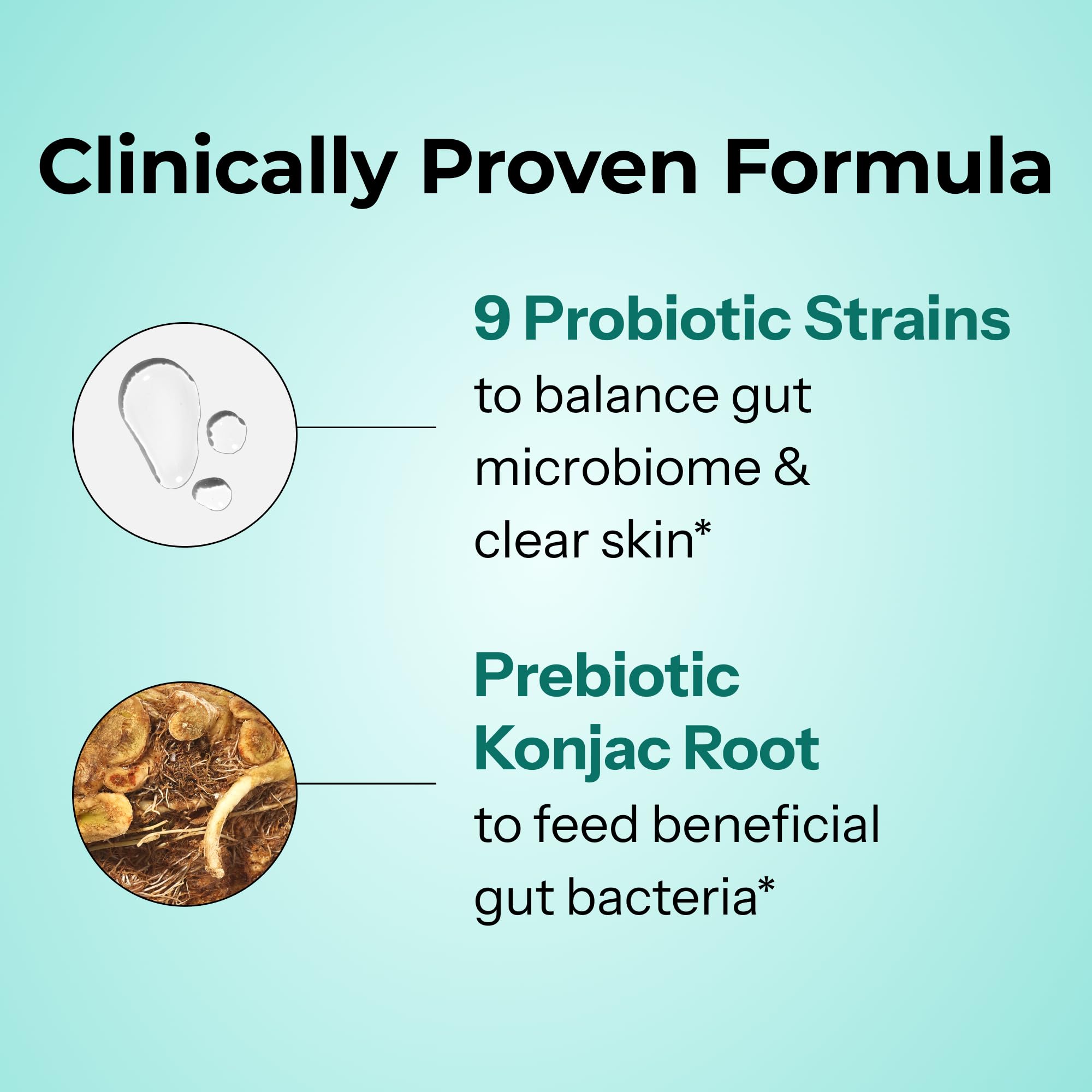 Vegan Formulation label of HUM Skin Squad Probiotics
