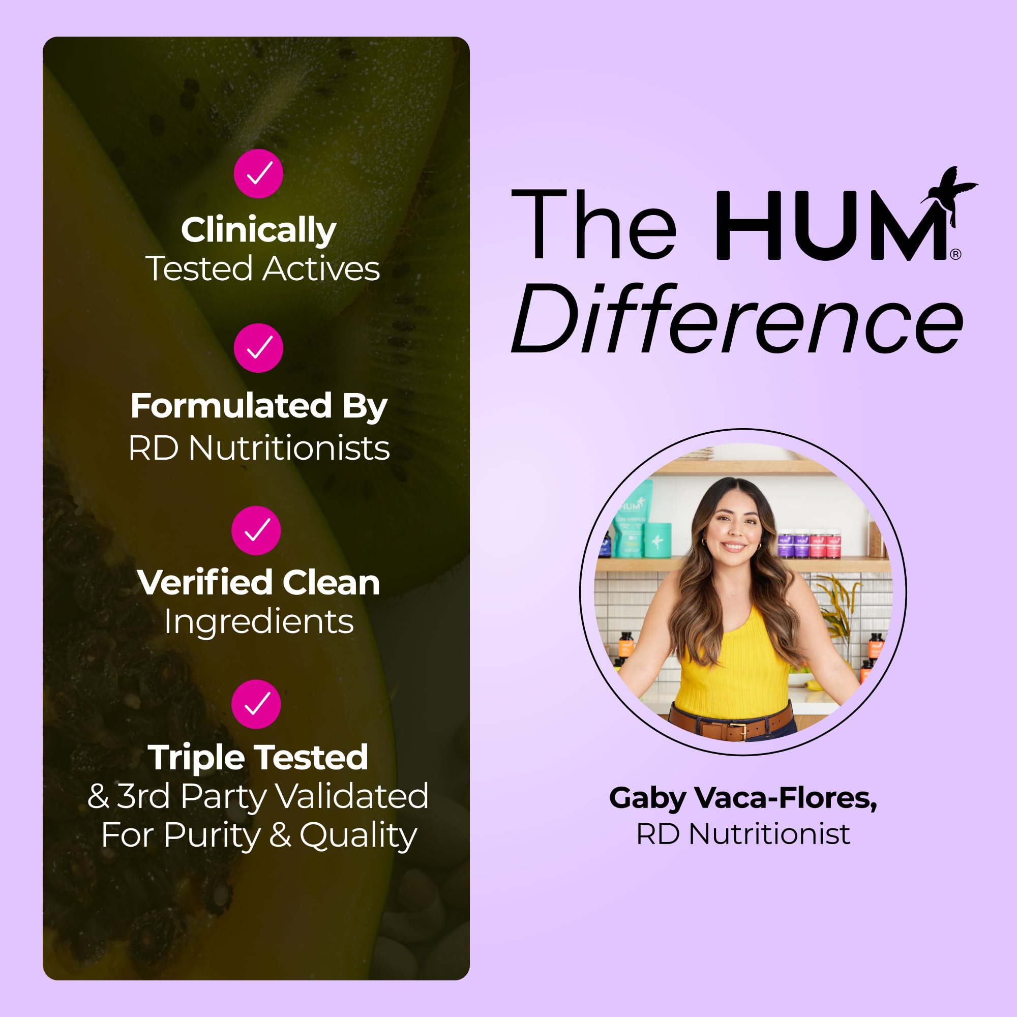 HUM Turn Back Time turmeric supplement vegan capsules on a clean background.