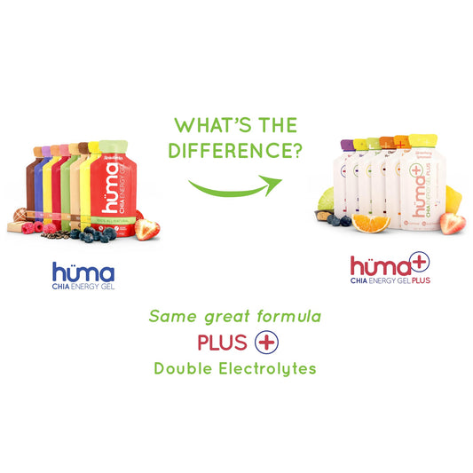 HÜMA Plus Blackberry Banana gel for on-the-go endurance energy
