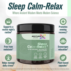 L-Theanine and lemon balm in BodyFusionX support peaceful wind-downs