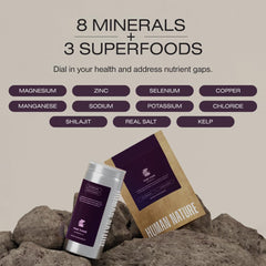 Human Nature Fine Tune Real Salt crystals illustrating trace minerals and hydration support.