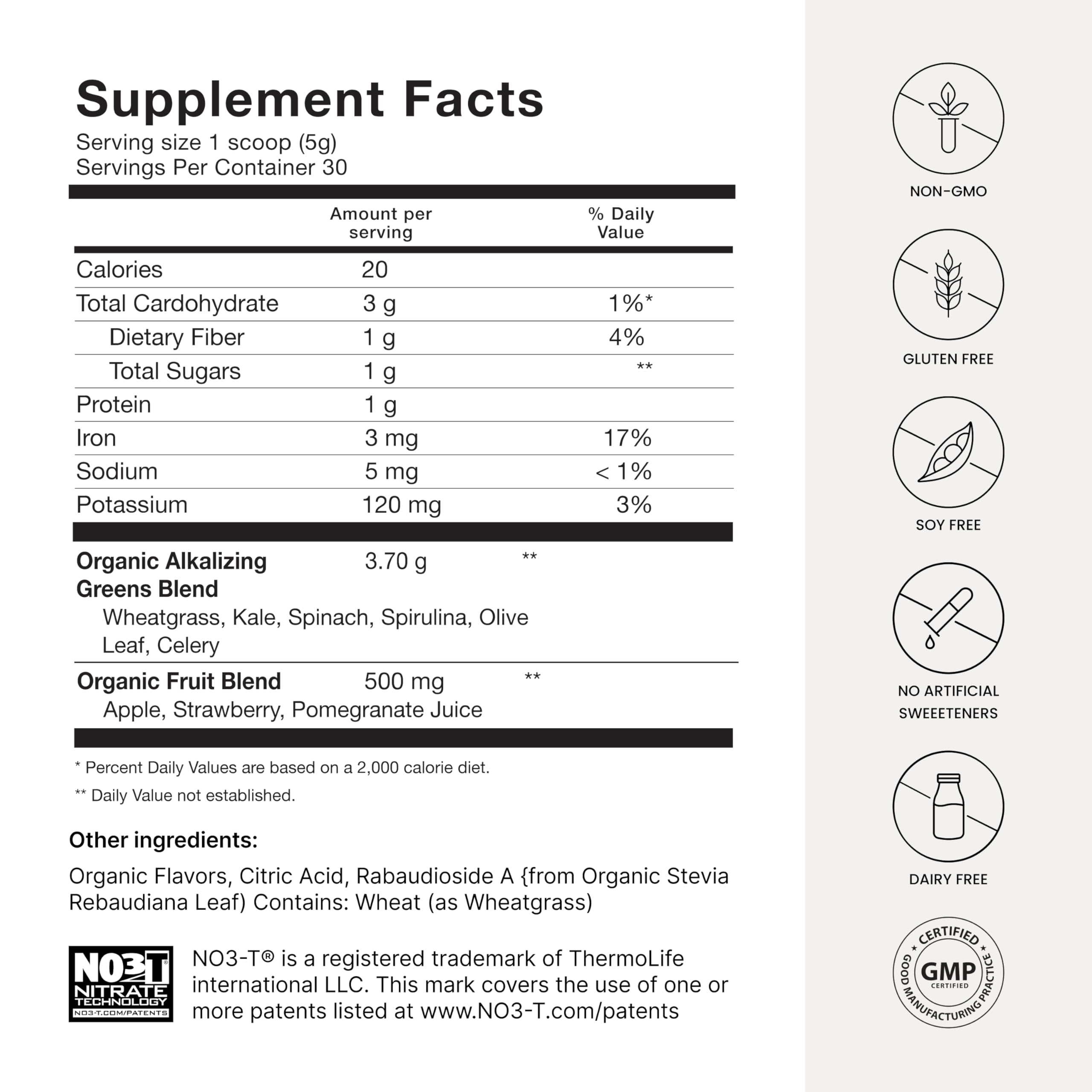 Humann HeartGreens green apple flavor bottle with prepared drink.
