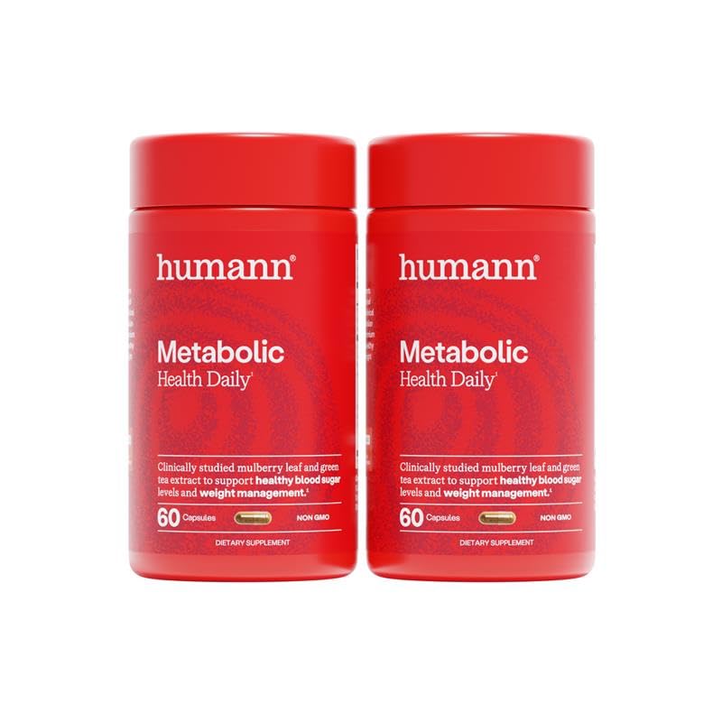 Humann Metabolic Health Daily bottle front view promotes healthy glucose balance.