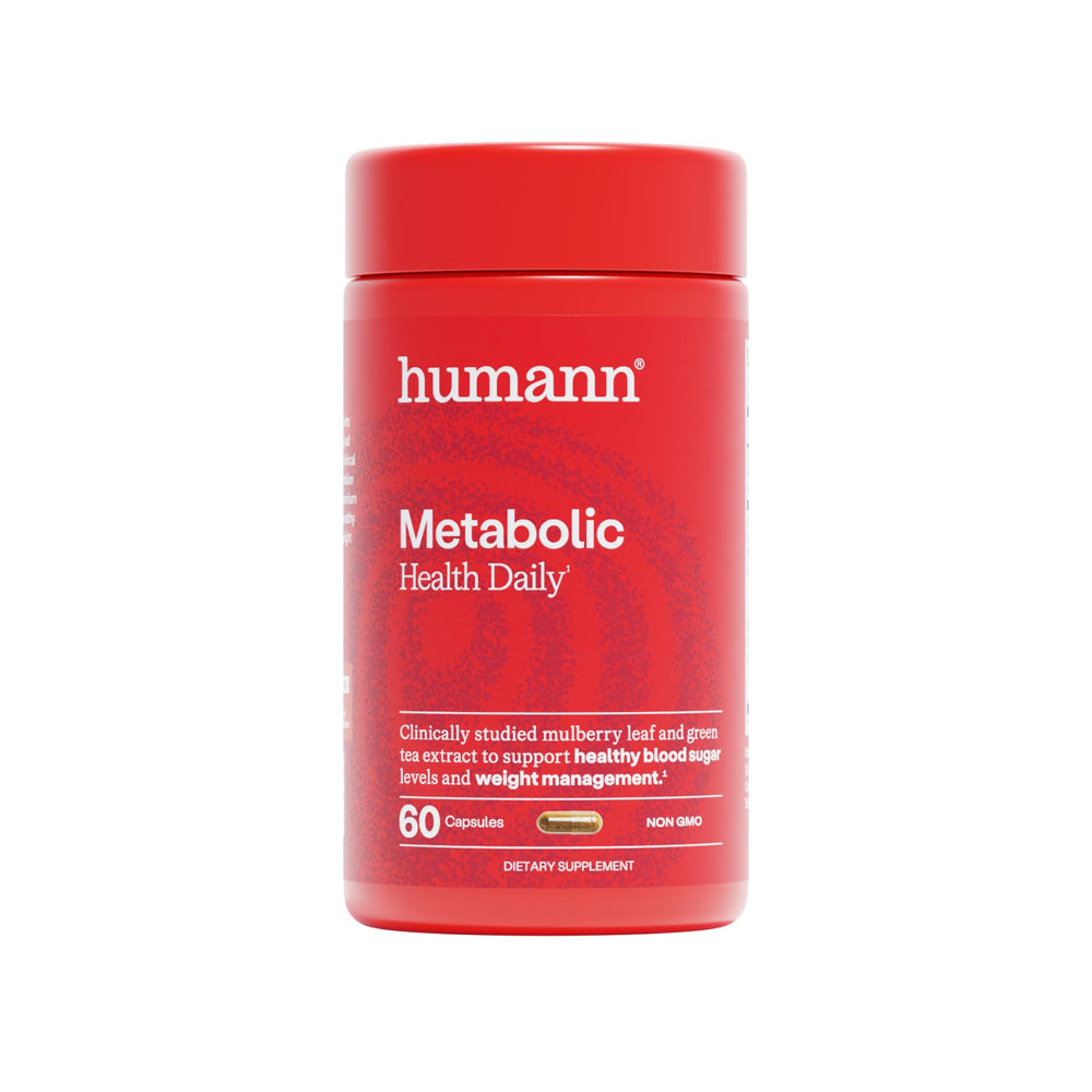 Humann Metabolic Health Daily bottle front for easy daily metabolic support.