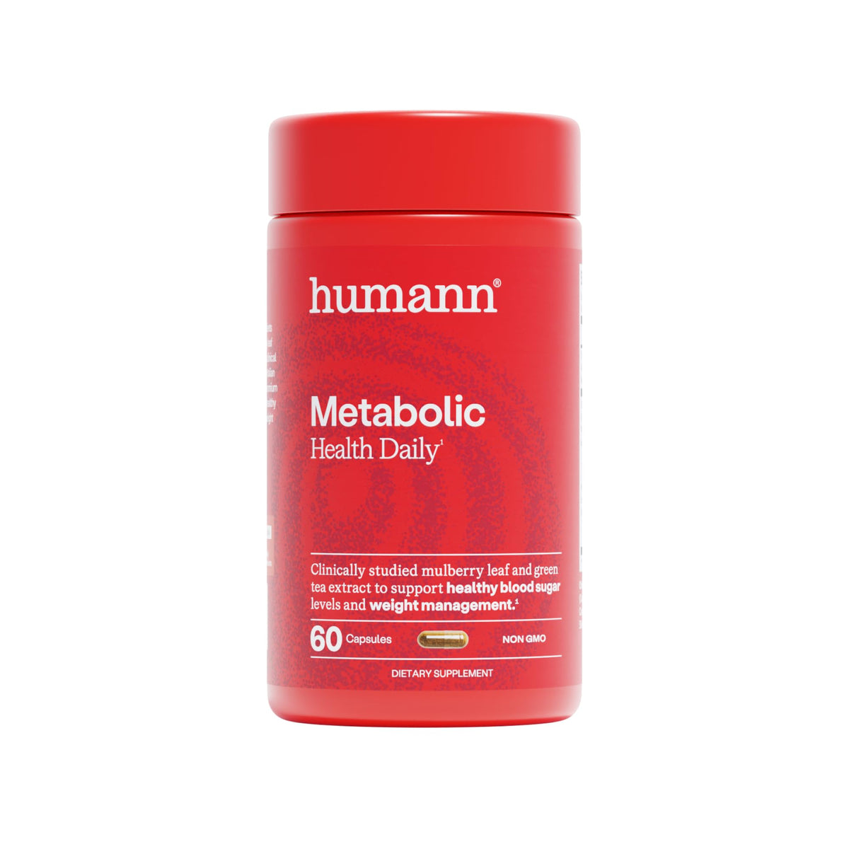 Humann Metabolic Health Daily bottle front for easy daily metabolic support.