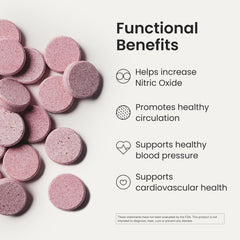 Humann Neo40 tablets dissolving on tongue with quick fruity flavor.