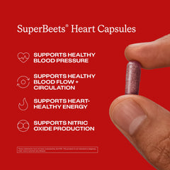 Humann SuperBeets beetroot powder container showing non-GMO American beets