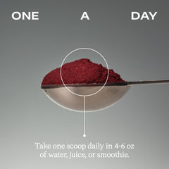 Humann SuperBeets black-cherry-flavor-visual captures flavorful, caffeine-free intake.