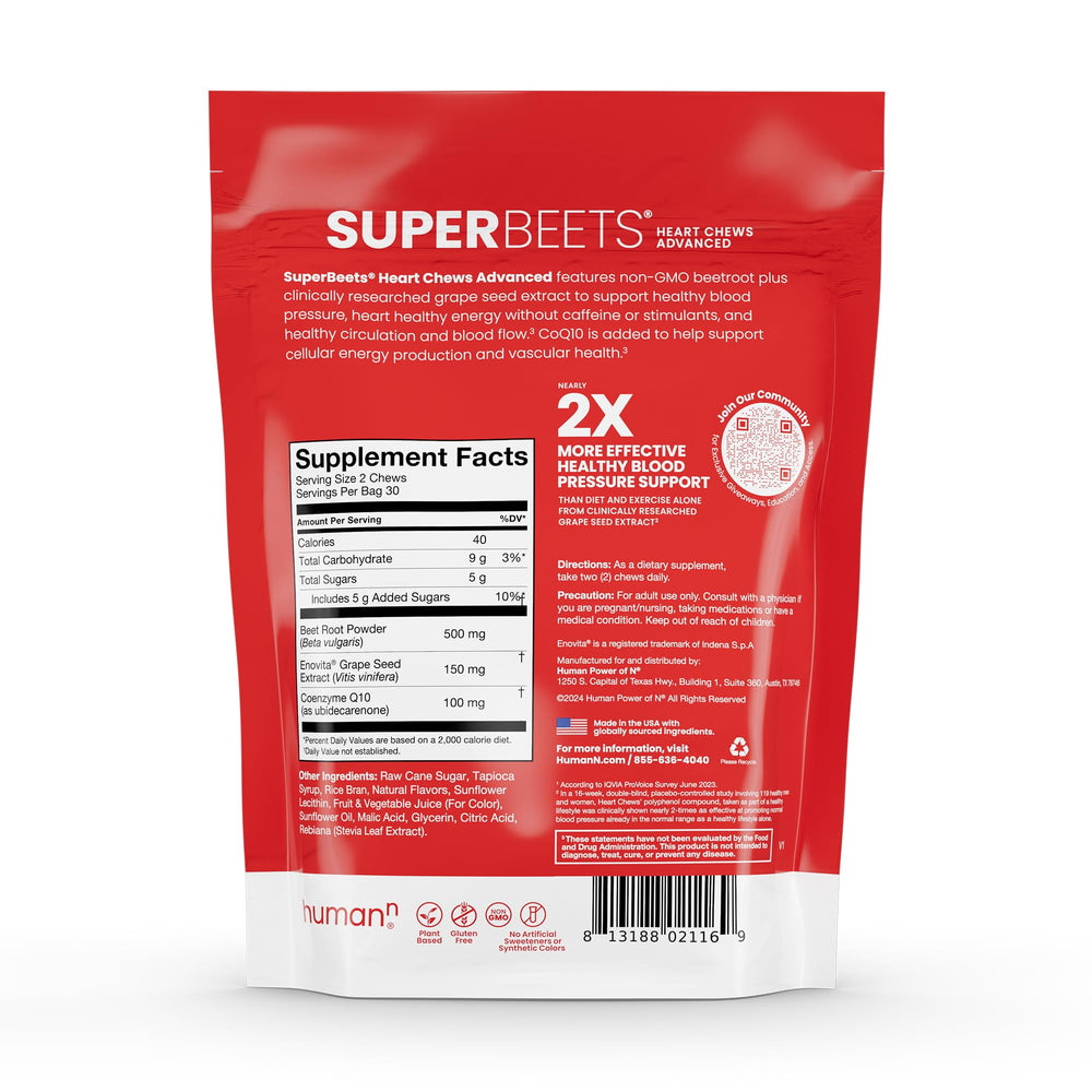 Humann SuperBeets Heart Chews lifestyle image for morning routine.