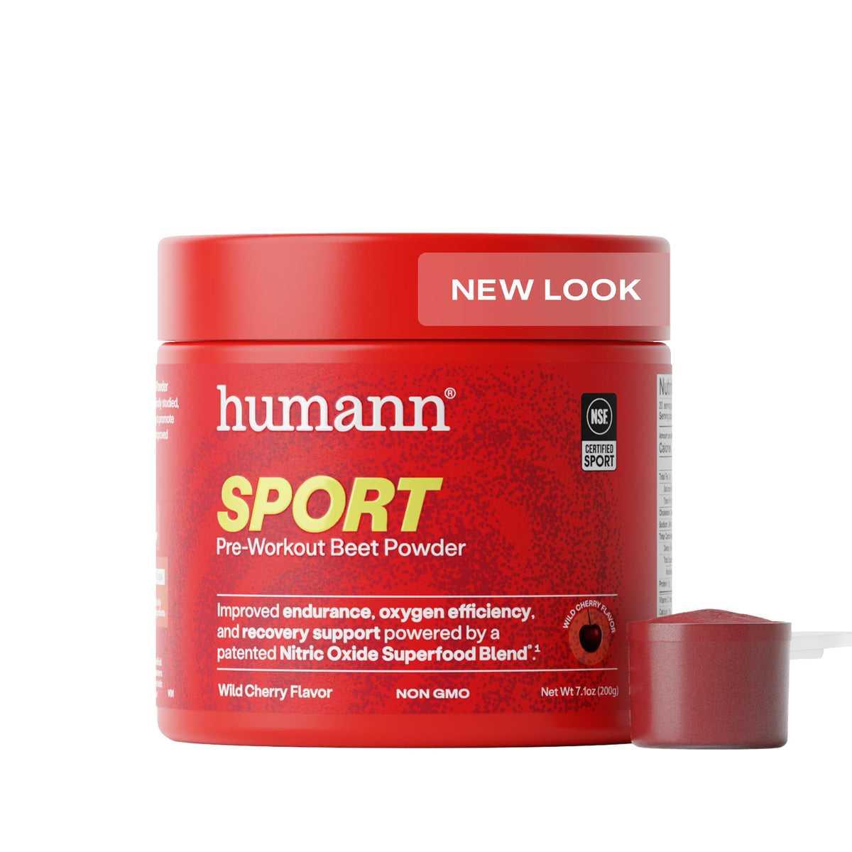 Humann SuperBeets Sport bottle showing endurance beet powder for workouts
