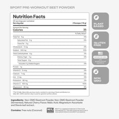 Humann SuperBeets Sport label close-up showing wild cherry flavor appeal