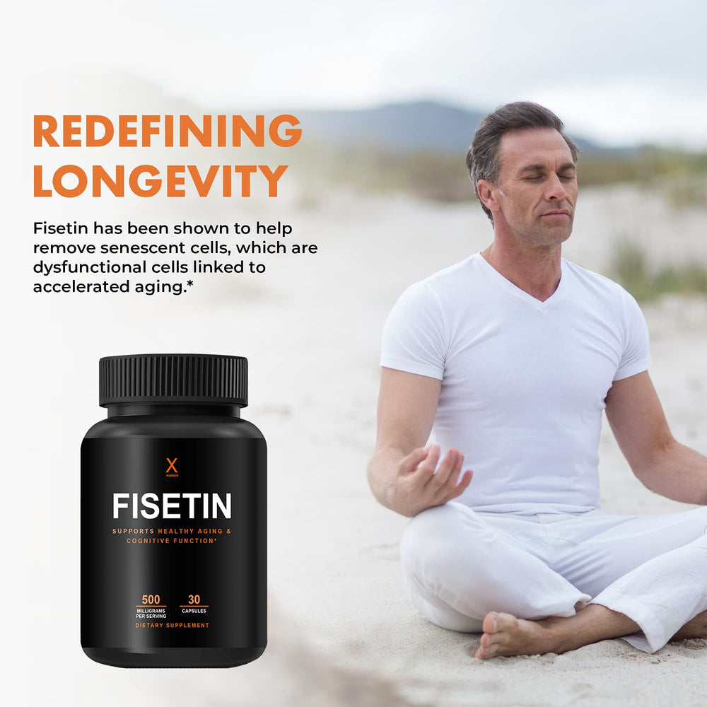 HUMANX Fisetin bottle pour — convenient daily capsule ritual