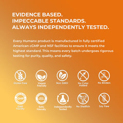 HUMANX Fisetin packaging — USA-made with GMP standards