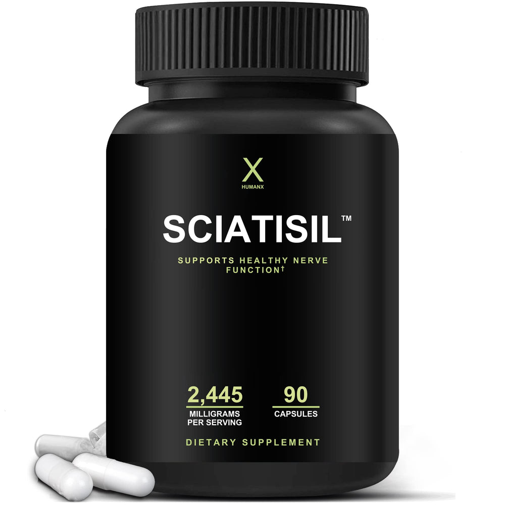 HUMANX Sciatisil bottle promotes daily nerve support and overall wellness