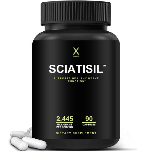 HUMANX Sciatisil bottle promotes daily nerve support and overall wellness