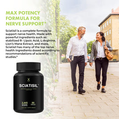 HUMANX Sciatisil daily routine image suggests easy, consistent use