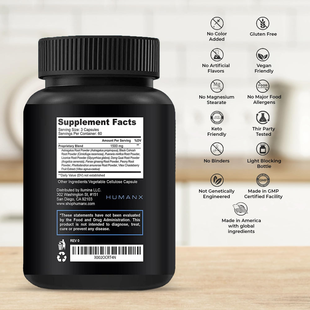 HUMANX VertiGone capsules are shown as natural dizziness relief options.