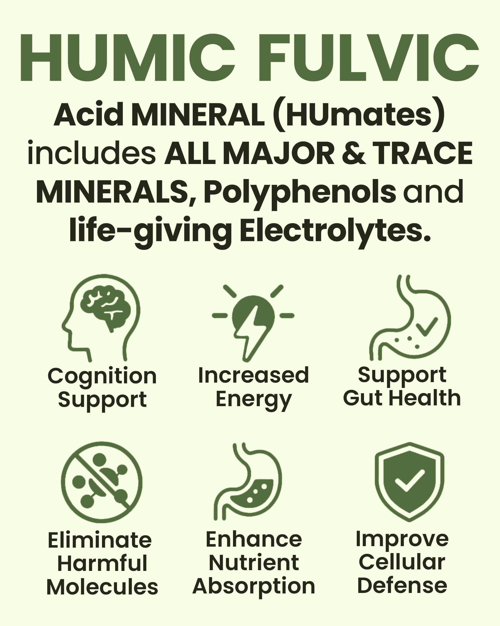 Humineral dropper close-up releasing minerals into water