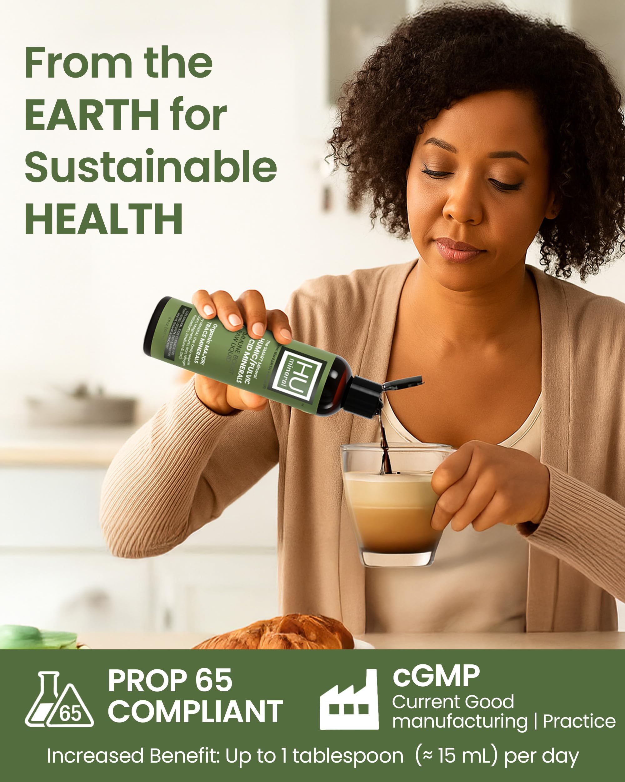 Humineral bottle with eco-friendly packaging