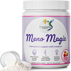 Hummingbird Purity Meno Magic bottle front label for daily menopause support