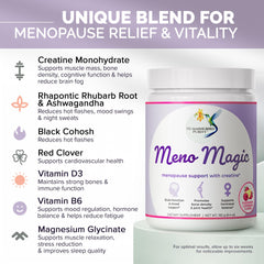 Hummingbird Purity Meno Magic scoop dispensing powder for easy daily use