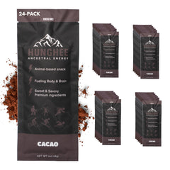 Hunghee Ancestral Energy Cacao bulk pack showing convenient servings for workouts.