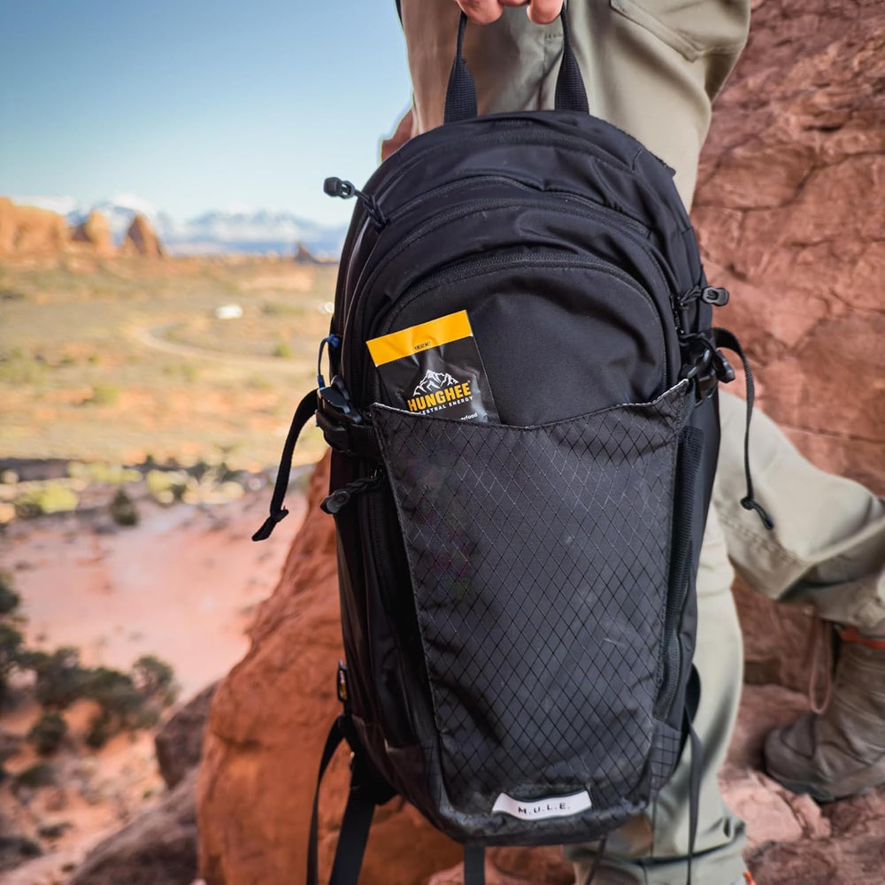Backpack with Hunghee bulk pack for camping and travel energy