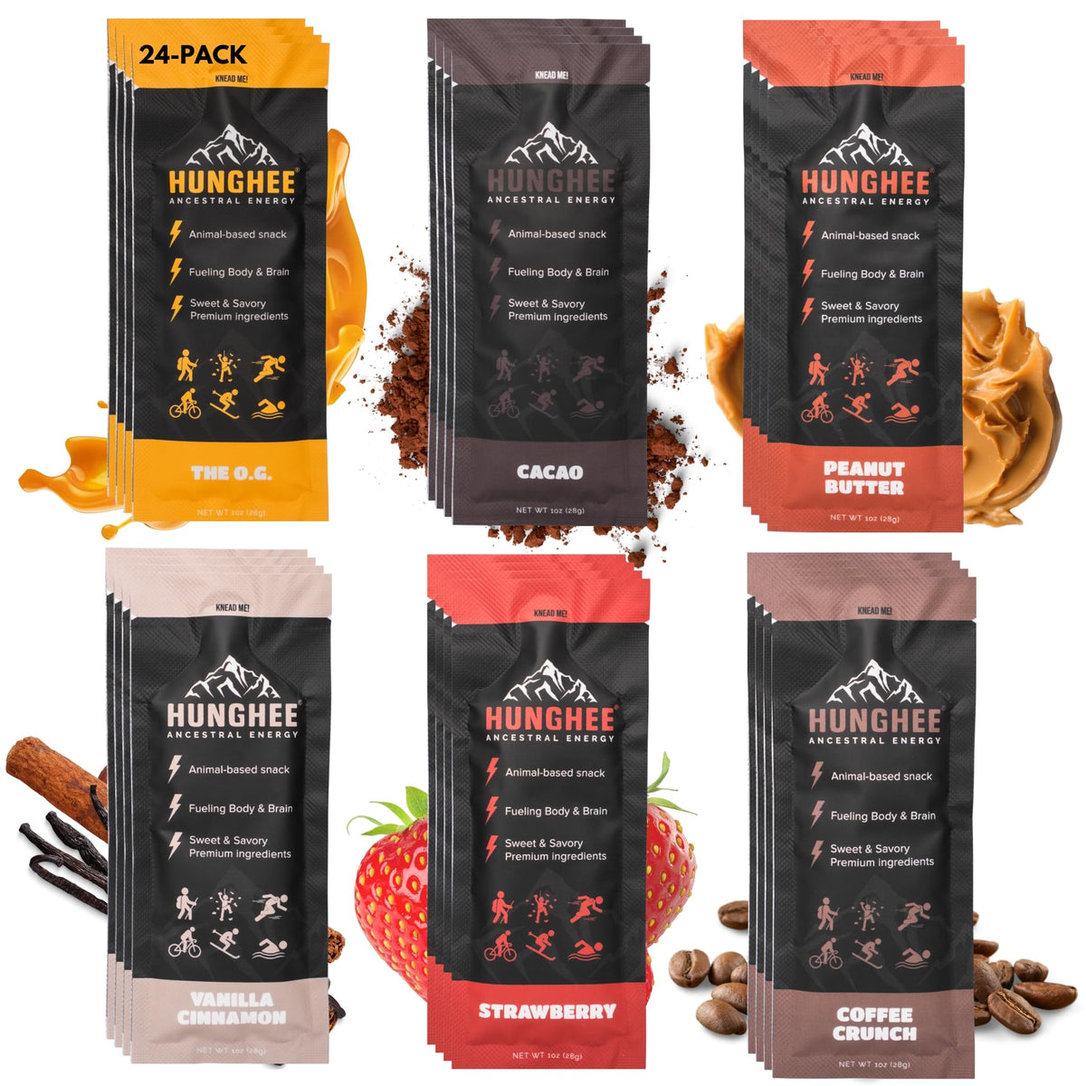Hunghee Ancestral Energy pack overview for convenient athletic fuel.