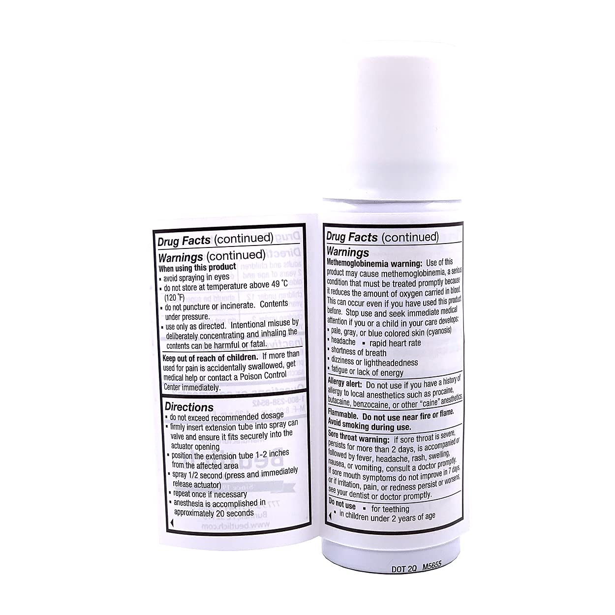 HurriCaine 2 oz bottle with mist suggests portability and fast access