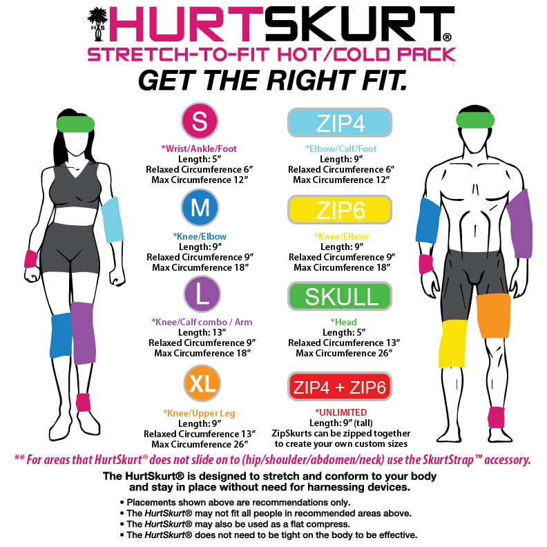 HurtSkurt Premium Ice Therapy Sleeve XL on elbow for steady compression and recovery
