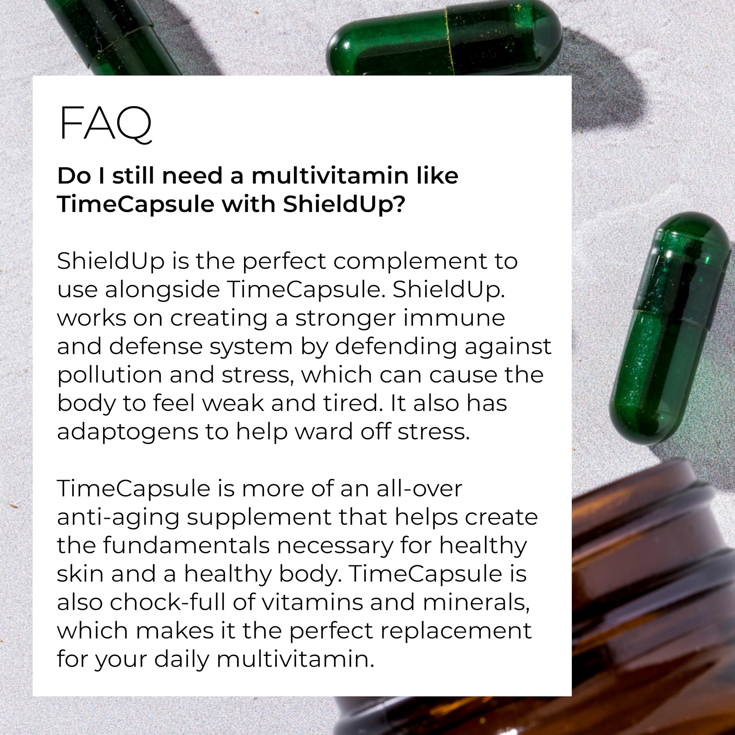 Hush & Hush ShieldUp organic matcha leaf extract closeup for sustained energy.