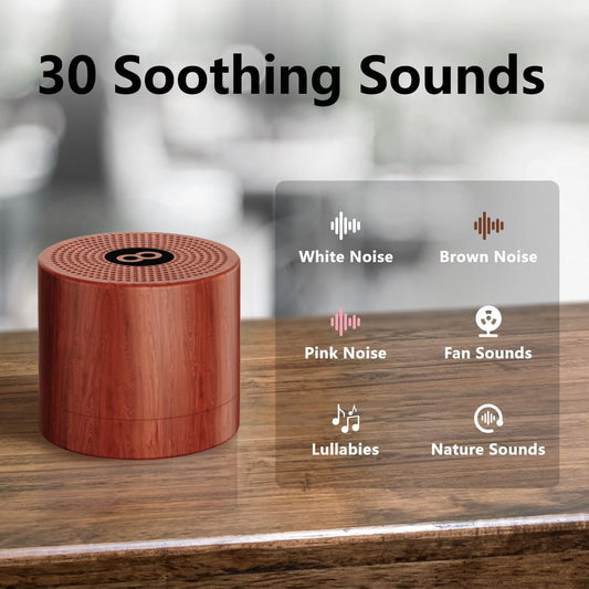 Hushing 30-sound library with user-friendly display enables quick customization.