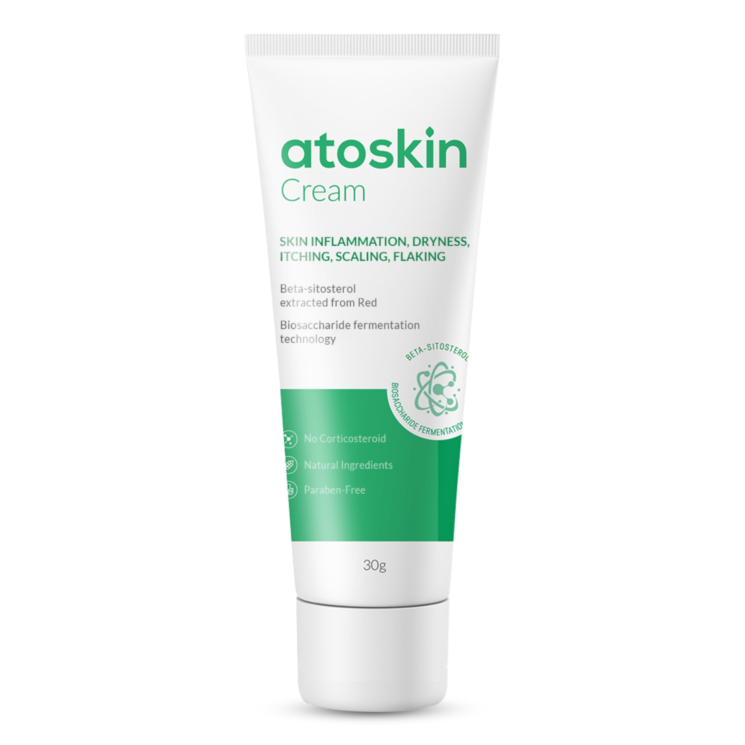 HVSun Atoskin Cream tube closeup for soothing eczema care
