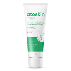 HVSun Atoskin Cream tube closeup for soothing eczema care