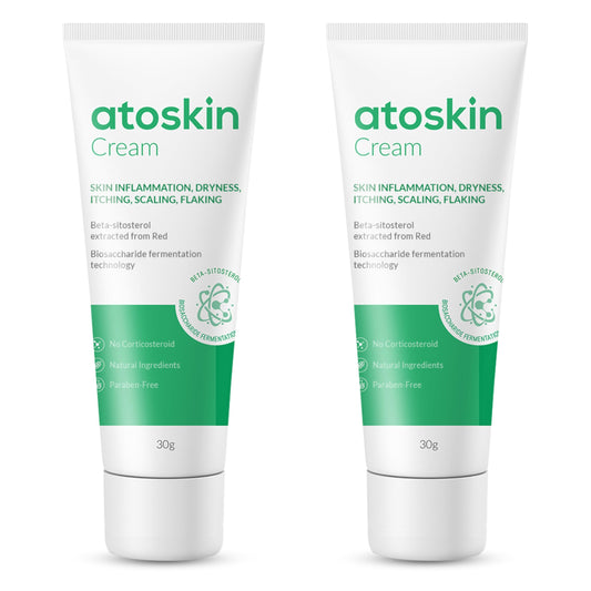 HVSun Atoskin eczema cream bottle ready for soothing irritated skin