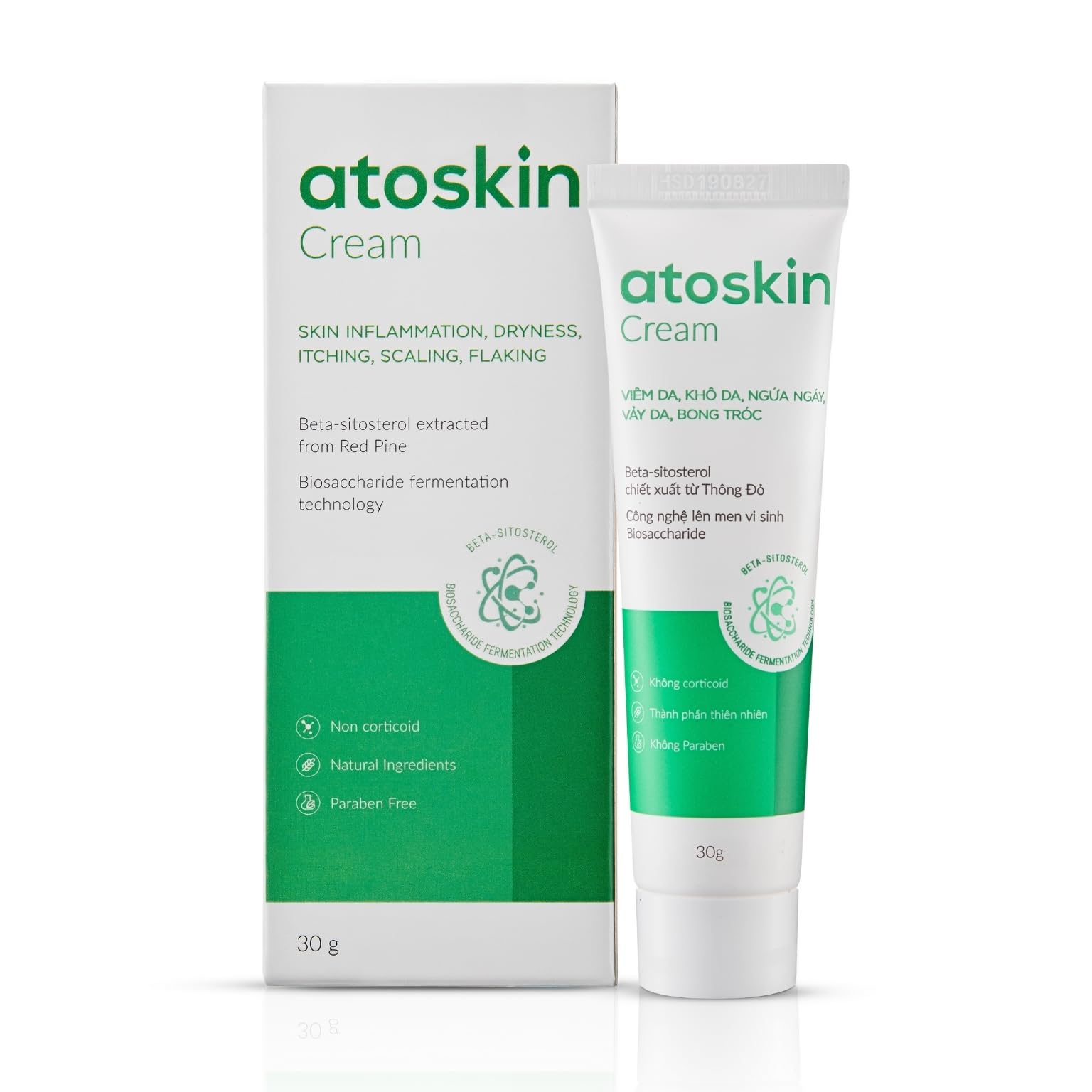 HVSun Atoskin eczema cream jar suitable for sensitive skin.