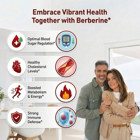 HiWell Berberine Cinnamon ingredients panel emphasizes vegan, gluten-free formulation.