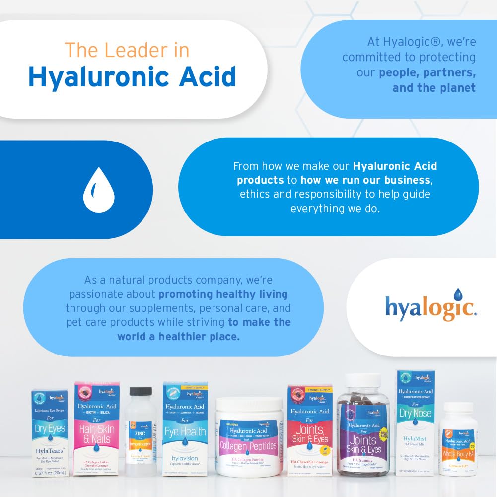 Hyalogic Hyaluronic Acid Gummies on-the-go for active individuals.