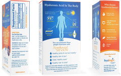 Hyalogic Synthovial Seven bottle label close-up highlights premium HA quality