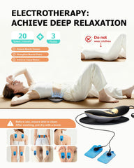 Hybodies vibration massage with three levels targets tight muscles around the lower back.