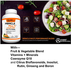 MiracleMulti ingredients panel showcasing 71 components in a complete blend.