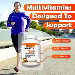 MiracleMulti softgels close-up showing easy-to-swallow capsules.