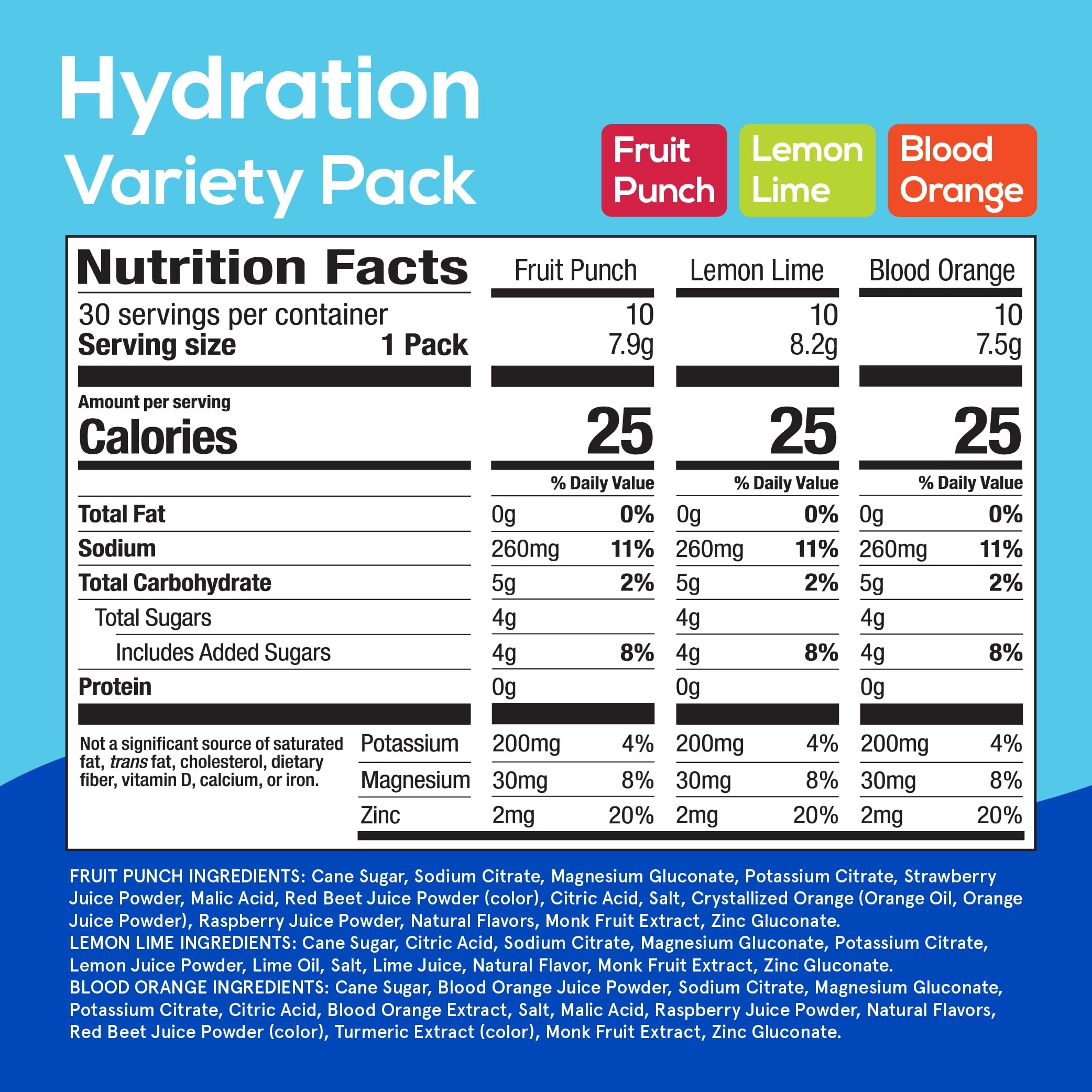 HYDRANT glass-water-with-packet enables quick mixing for refreshing hydration.