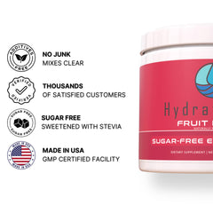 Hydrate Pro bottle label close-up highlighting clean ingredients